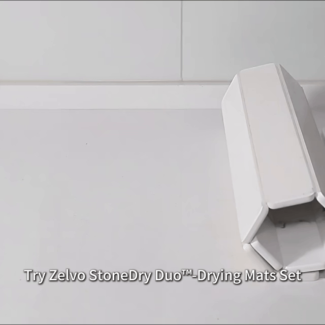 Zelvo StoneDry Duo large and small kitchen drying mats set