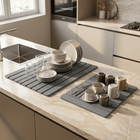 Zelvo StoneDry Duo™ – Large & Small Kitchen Drying Mats Set - Zelvo
